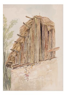 Bedřich Havránek (1821 - 1899) - Studie chalupy
