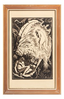 Max Švabinský (1873 - 1962) - Zjevení (Rajská sonáta)