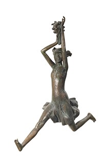Jiří Kryštůfek (1932 - 2016) - Mládí - závěsná plastika (bronz)