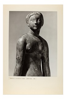 Jiří Kryštůfek (1932 - 2016) - Děvče s hruškou - studie (velká sádrová plastika)