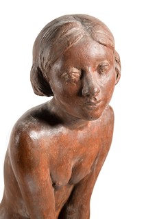 Jiří Kryštůfek (1932 - 2016) - Před koupelí (velká sádrová plastika)