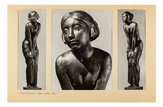 Jiří Kryštůfek (1932 - 2016) - Před koupelí (velká sádrová plastika)