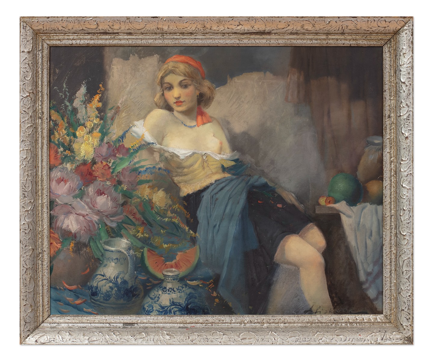 Josef Jiří Kamenický (1910 - 1981) - Dívka s kyticí