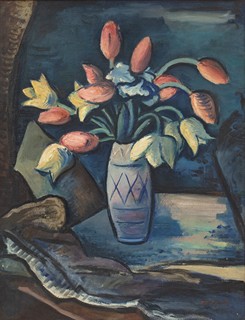 František Srp (1895 - 1943) - Tulipány ve váze
