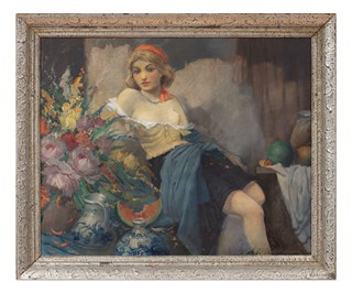 Josef Jiří Kamenický (1910 - 1981) - Dívka s kyticí