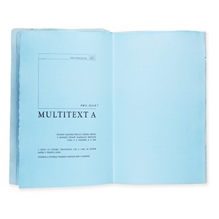 JULIŠ, Emil (1920 - 2006) - Multitext A