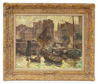 Alois Wierer (1878 - 1945) - Motiv z Holandska