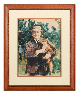 Josef Loukota (1879 - 1967) - Muž s liškou