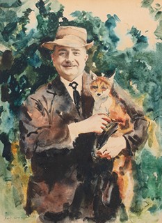 Josef Loukota (1879 - 1967) - Muž s liškou