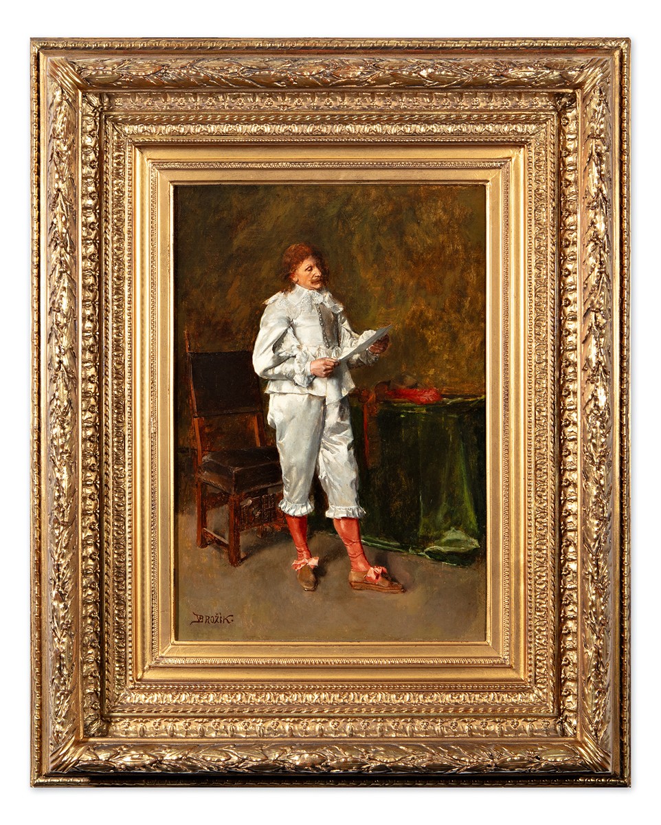 Václav Brožík (1851 - 1901) - Kavalír s dopisem