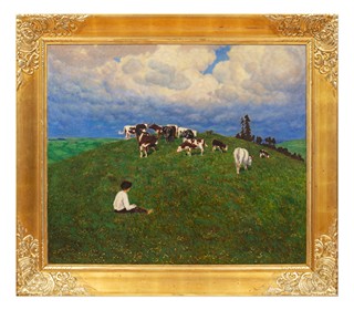 Jan Honsa (1876 - 1937) - Na pastvě (velký formát)