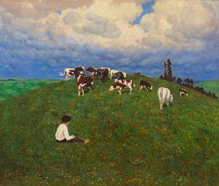 Jan Honsa (1876 - 1937) - Na pastvě (velký formát)