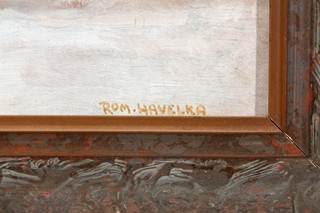 Roman Havelka (1877 - 1950) - Zimní samota s rybníkem