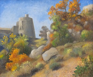 Otakar Kubín (1883 - 1969) - Podzim u rotundy v Simiane