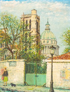 Alois (Lecoque) Kohout (1891 - 1981) - Věž Clovis a Panthéon, Paříž