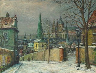 Alois (Lecoque) Kohout (1891 - 1981) - Zimní Praha
