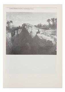 Adolf Kosárek (1830 - 1959) - Malá horská krajina s vodopádem
