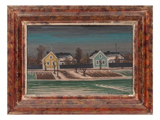Oldřich Kerhart (1895 - 1947) - Zimní vesnice