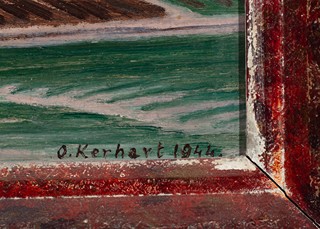Oldřich Kerhart (1895 - 1947) - Zimní vesnice