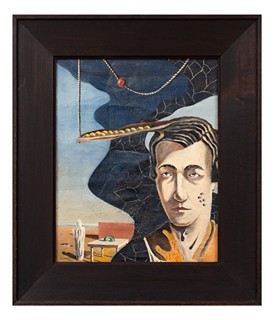 Václav Zykmund (1914 - 1984) - Surrealistický sen / Město noci (oboustranný obraz)