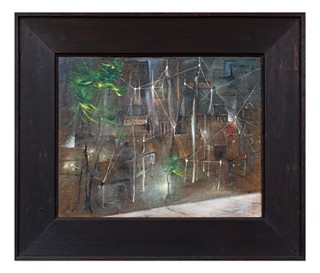 Václav Zykmund (1914 - 1984) - Surrealistický sen / Město noci (oboustranný obraz)