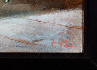 Václav Zykmund (1914 - 1984) - Surrealistický sen / Město noci (oboustranný obraz)