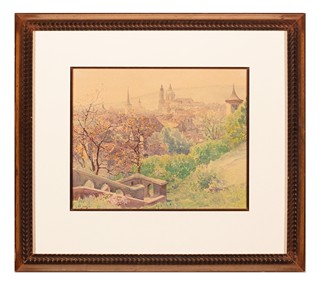 Václav Jansa (1859 - 1913) - Malostranské střechy