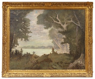 Jan Bedřich Minařík (1862 - 1937) - Krajina s jezerem (velký formát)