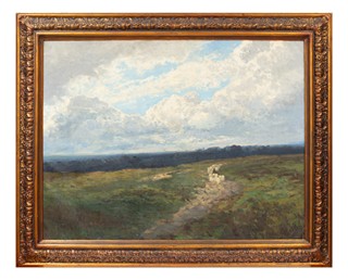 Ferdinand Engelmüller (1867 - 1924) - Krajina s ovcemi (velký formát)