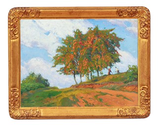 Bohuslav Dvořák (1867 - 1951) - Jeřáby u Staré Paky