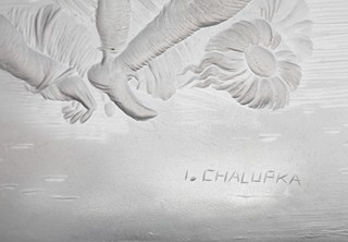Ivan Chalupka (1933 - 1996) - Mistrovská váza „Apokalyptičtí jezdci“, sklárna Moser