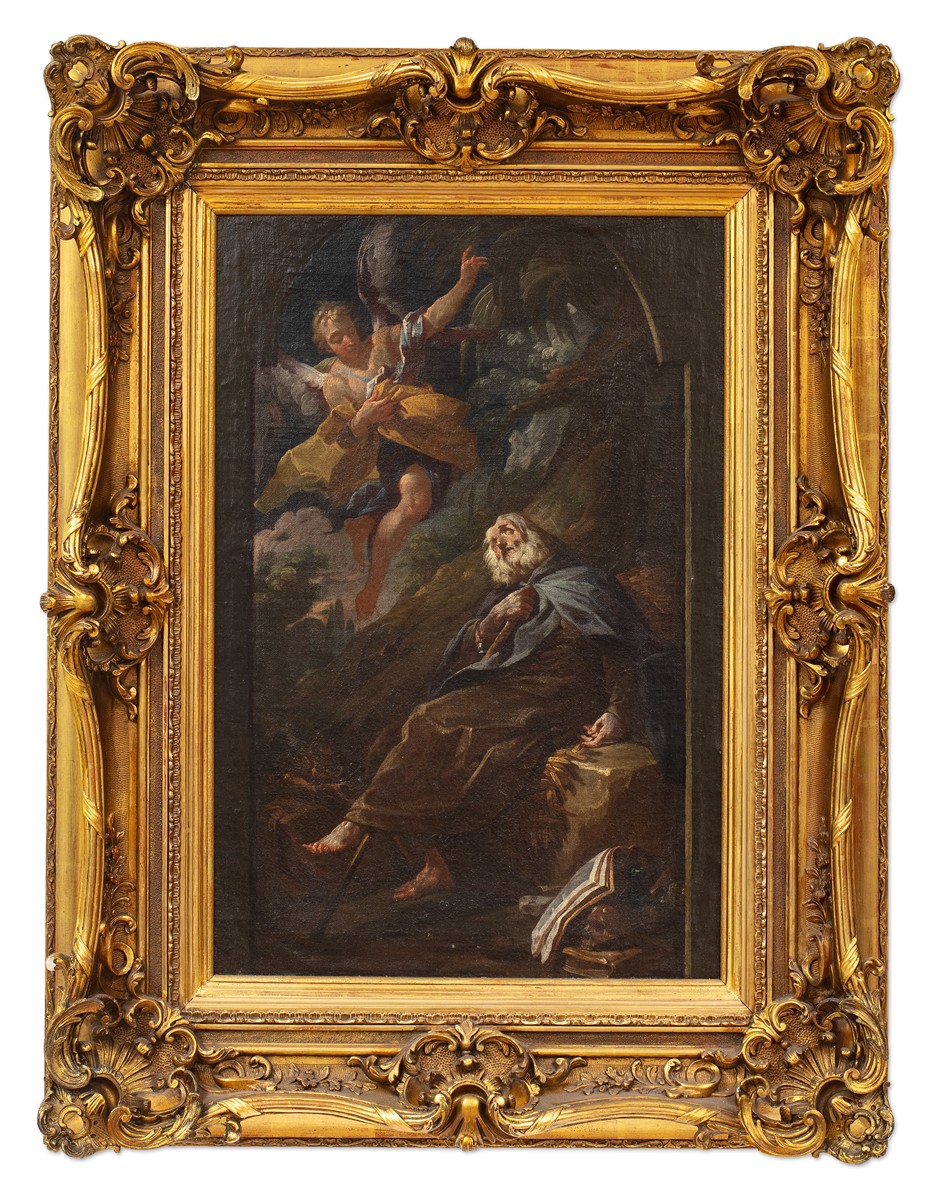 Anton Kern (1709 - 1747) - Svatý Antonín Abbás s andělem