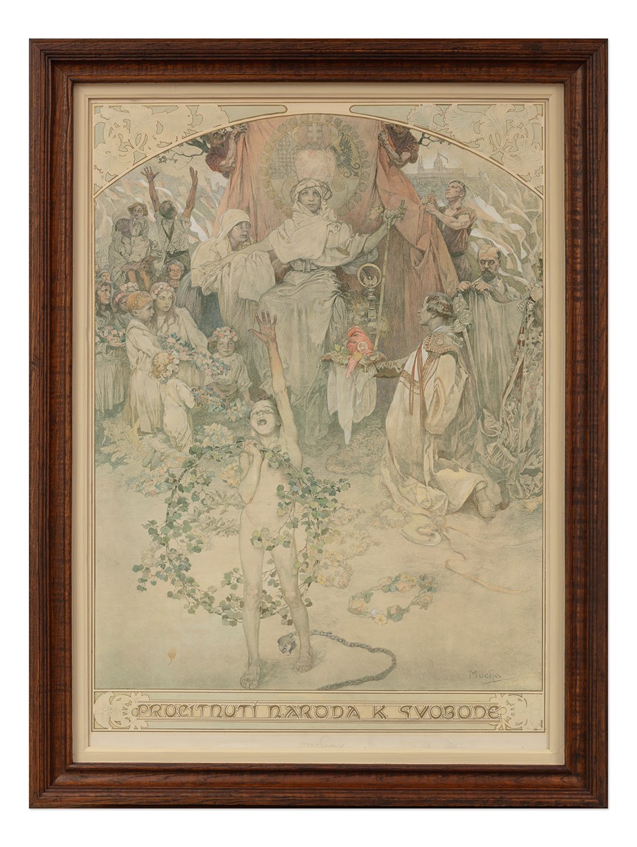 Alfons Mucha (1860 - 1939) - Procitnutí národa k svobodě