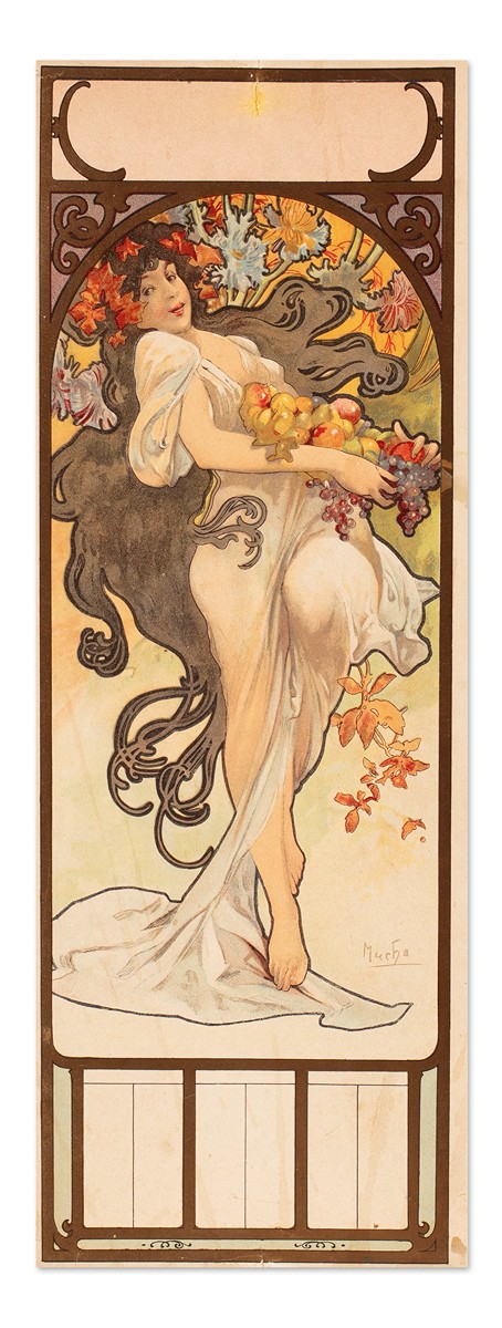 Alfons Mucha (1860 - 1939) - „Podzim“ (L'Automne) z ikonického cyklu „Čtyři roční období“ (Les Saisons)