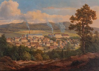 Karl Würbs (1807 - 1876) - Sklárna v Čechách
