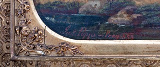 Gustav Poppe (1828 - 1958) - Děti s ptačím hnízdem v lese