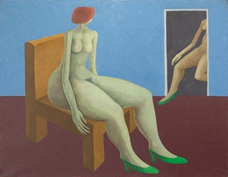 Milan Paštéka (1931 - 1998) - Sedenie / Akt na stoličke