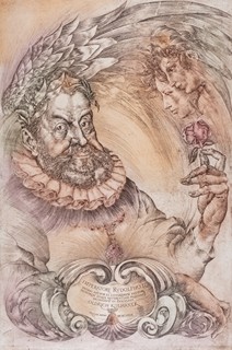 Oldřich Kulhánek (1940 - 2013) - Apotheosa Rudolfa II. (velký list)