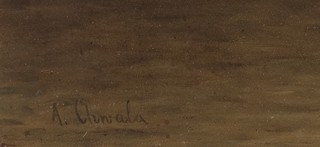 Adolf Chwala (1836 - 1900) - Jezero v měsíčním svitu