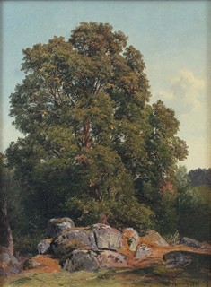 Alois Kirnig (1840 - 1911) - Krajina s dubem