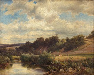 Alois Kirnig (1840 - 1911) - Krajina o žních