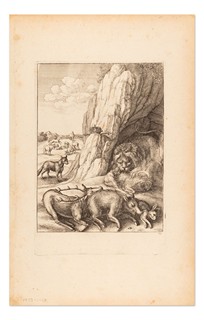 Václav Hollar (1607 - 1677) - Soubor 10 leptů s ilustracemi z Ezopových bajek
