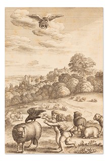 Václav Hollar (1607 - 1677) - Soubor 10 leptů s ilustracemi z Ezopových bajek