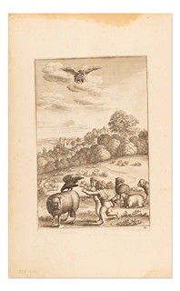 Václav Hollar (1607 - 1677) - Soubor 10 leptů s ilustracemi z Ezopových bajek