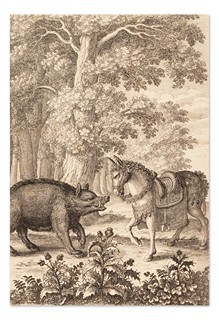 Václav Hollar (1607 - 1677) - Soubor 10 leptů s ilustracemi z Ezopových bajek