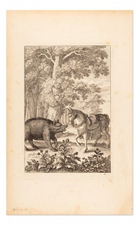 Václav Hollar (1607 - 1677) - Soubor 10 leptů s ilustracemi z Ezopových bajek