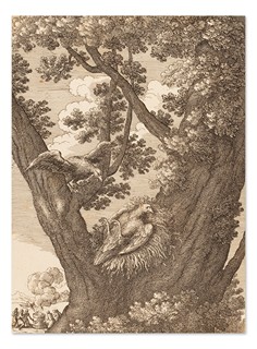 Václav Hollar (1607 - 1677) - Soubor 10 leptů s ilustracemi z Ezopových bajek
