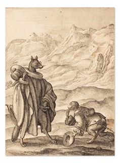 Václav Hollar (1607 - 1677) - Soubor 10 leptů s ilustracemi z Ezopových bajek