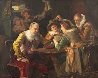Jan Skramlík (1860 - 1936) - Hráči karet