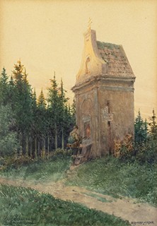 Richard Moser (1874 - 1924) - Am Kreuzberg Semmering